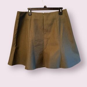 🍂 BARNEY'S NEW YORK A-Line Skirt | Size XL | Olive Green | NWOT 🍂